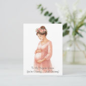 マイ妊娠中の女王へ – ホリデーエレガントポストカード シーズンポストカード (スタンド正面)