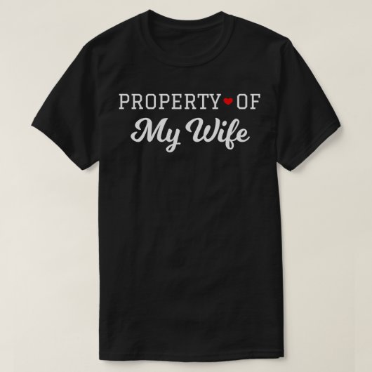 マイ妻の財産ハート Tシャツ (デザイン正面)
