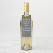 マイ妻 – Groomsmenおもしろい花婿介添人提案 ボトルネックタグ (ボトル)