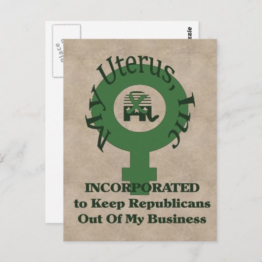 マイ子宮 ポストカード (正面/裏面)