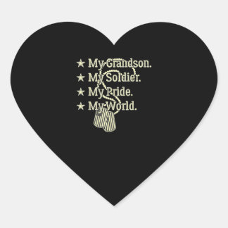 マイ孫マイソルジャーヒーロー誇りを持った軍隊グランパ ハートシール