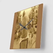 『マイ宇宙カスタム』壁時計 スクエア壁時計 (傾斜)