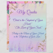 マイ引用文パーソナライズされた紙 (正面/裏面)