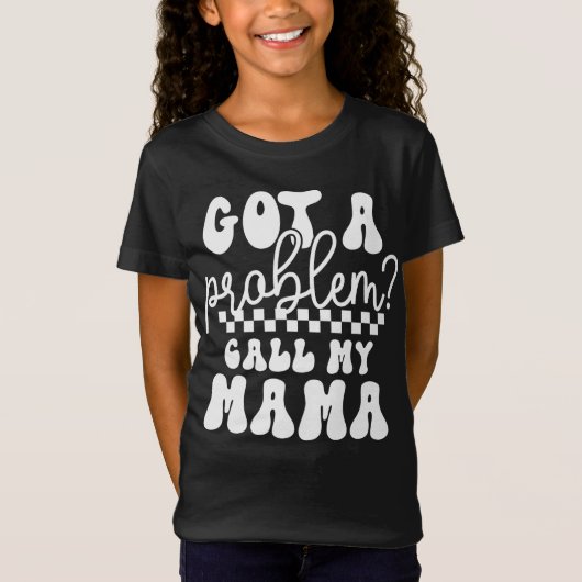 マイ得ママヴィンテージスタイルトレンディーの呼び出し Tシャツ (正面)