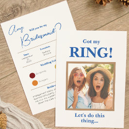 マイ得リングや輪カラーパレットBridesmaid提案カード 招待状