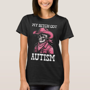 マイ得自閉症おもしろい骨格ミーム自閉症 Tシャツ