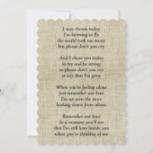 マイ忠実な友人ペット悔やみや弔慰カスタムバーラップ カード (裏面)