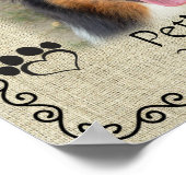 マイ忠実な友人ペット悔やみや弔慰カスタムバーラップ ポスター (角)