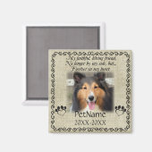 マイ忠実な友人ペット悔やみや弔慰カスタムバーラップ マグネット (正面/裏面)