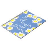 マイ思考と夢デイジーブルーホワイトとイエロー ノートブック (左側)