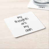 マイ思考型紙コースター スクエアペーパーコースター (アングル)