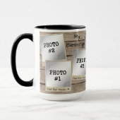 マイ恵み7 – フォトヴィンテージフォトフレーム – 木材 マグカップ (左)