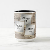 マイ恵み7 – フォトヴィンテージフォトフレーム – 木材 マグカップ (中央)