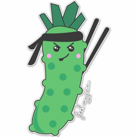 マイ感じパインかわいいわさび食おもしろい品引用文 シール (正面)