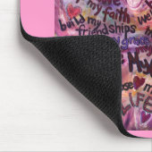 マイ感じ美しいピンクがんマウスパッド マウスパッド (コーナー)