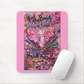 マイ感じ美しいピンクがんマウスパッド マウスパッド (マウス)