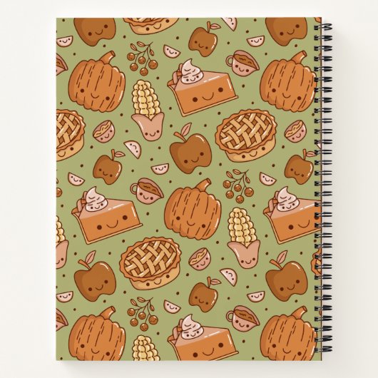 マイ感謝祭レシピ書 ノートブック (裏面)