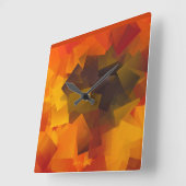 "マイ抽象芸術ひまわり"壁時計 スクエア壁時計 (傾斜)