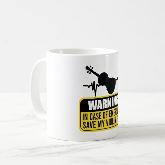 マイ救バイオリン第1弾 – バイオおもしろいリン奏者ギフト コーヒーマグカップ (正面左)