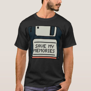 マイ救メモリレトロフロッピーディスク – ヴィンテージ愛好家 Tシャツ