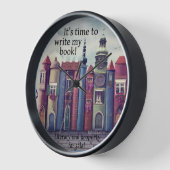 マイ書ブック建物壁時計 壁時計 (傾斜)