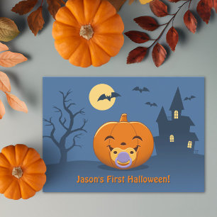 マイ最初のハロウィーンおしゃぶりカボチャパーティー 招待状