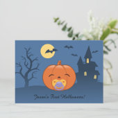 マイ最初のハロウィーンおしゃぶりカボチャパーティー 招待状 (スタンド正面)