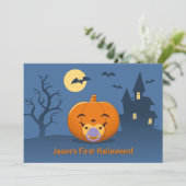 マイ最初のハロウィーンおしゃぶりカボチャパーティー 招待状 (スタンド正面)