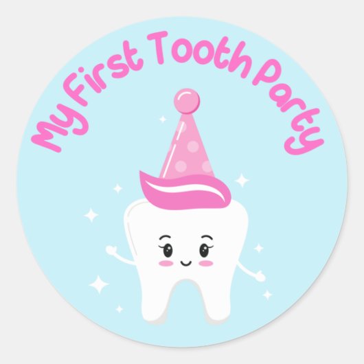 マイ最初の歯パーティー – アルメニアベビー – アグラ・ヘディグ ラウンドシール (正面)