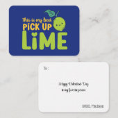 マイ最高のピックアップライムプおもしろいンかわいいバレンタインデー ノートカード (正面/裏面)