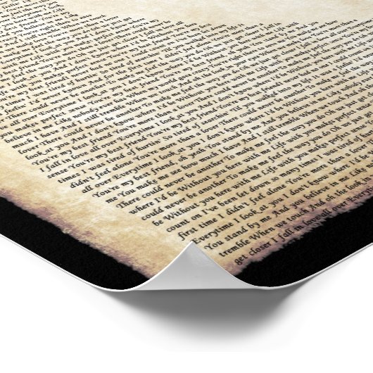 マイ最高のフレンドソングリリックマンレディ踊りプリント ポスター (角)