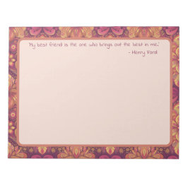 マイ最高のフレンドフローラメモ[ad] ノートパッド