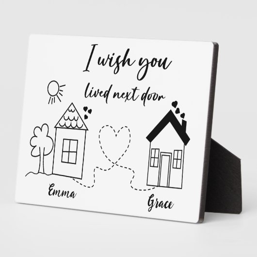 マイ最高のフレンドマイソウルシスター誕生日 フォトプラーク (側面)