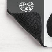 マイ最高のフレンドB&Wペットフォトパーソナライズされた マウスパッド (コーナー)