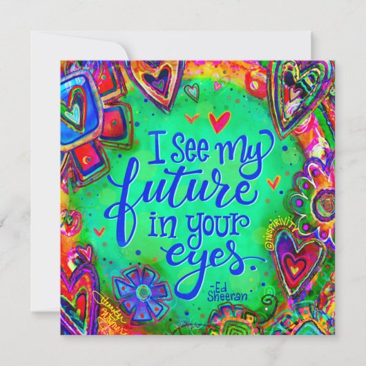 マイ未来引用文かわいらしバレンタインフローラおもしろい (正面)