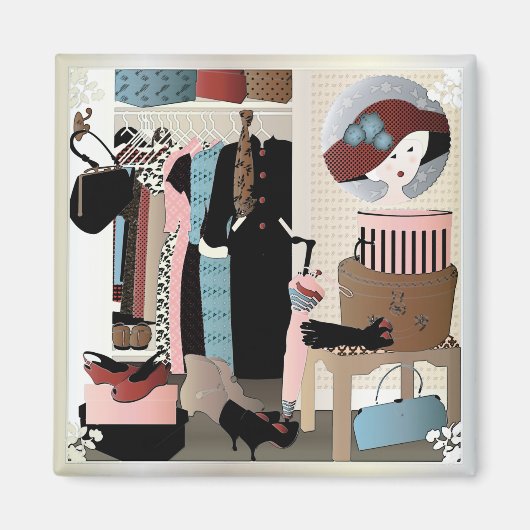 マイ母クローゼット マグネット (正面)