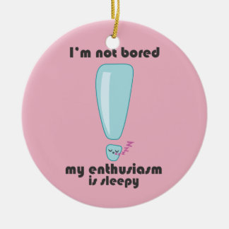 マイ熱意は眠いかわいいオーナメント セラミックオーナメント