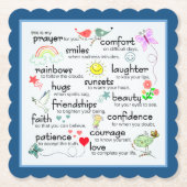 マイ祈りの言葉の恵み ペーパーコースター (正面)