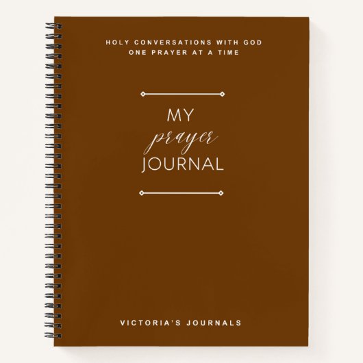 マイ祈りの言葉ジャーナル ノートブック (正面)