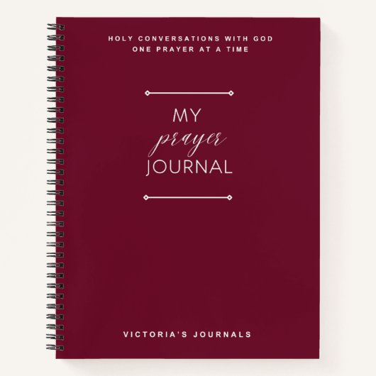 マイ祈りの言葉ジャーナル ノートブック (正面)