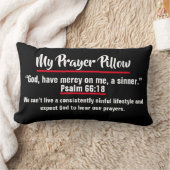 マイ祈りの言葉ピローランバーピロー13" x 21" ランバークッション (ブランケット)