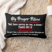 マイ祈りの言葉ピローランバーピロー13" x 21" ランバークッション (ブランケット)
