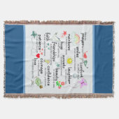 マイ祈りの言葉フォーユー恵み スローブランケット (正面)