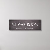 マイ祈りの言葉戦争室の標識 キャンバスプリント (正面)