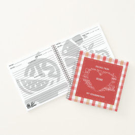 マイ祖母のレシピレトロプレイド ノートブック