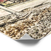 「マイ祖母の家 – Rogers Ohio」鉛筆 ポスター (角)