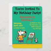 マイ絵を描シーと! 招待状 (正面)