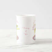 マイ美パーソナライズされたしい妖精の骨中国マグ ボーンチャイナマグカップ (正面)
