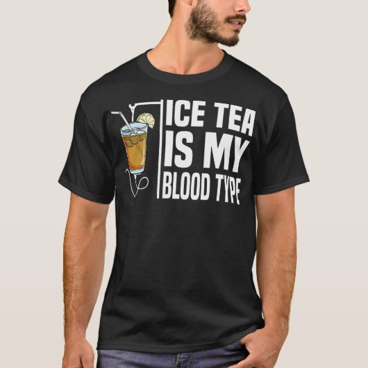マイ血液型はアイスティーiアイスティーナースアイスティー tシャツ (正面)