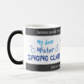 マイ親愛ミスター歌唱部間抜け- transl.ドイツ語 モーフィングマグカップ (左)